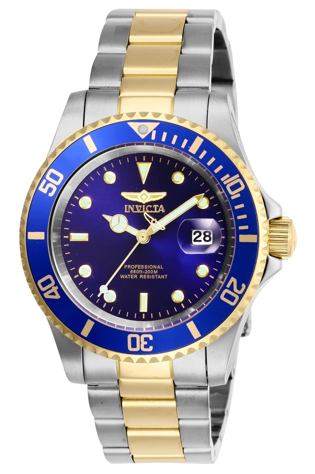 Invicta Men s Pro Diver Quartz Watch with Stainless Steel Strap Two T The Wrist Outlet