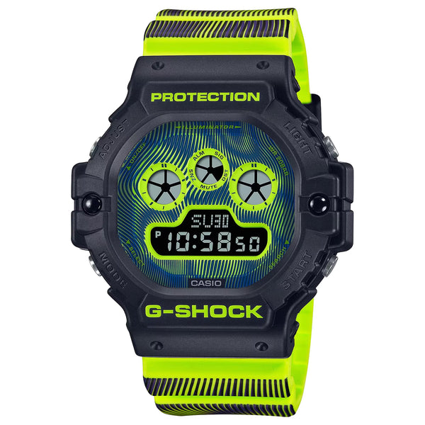 Casio G-Shock Watch DW-5900TD-9 Men's Size, Overseas Model, Neon Yellow Black