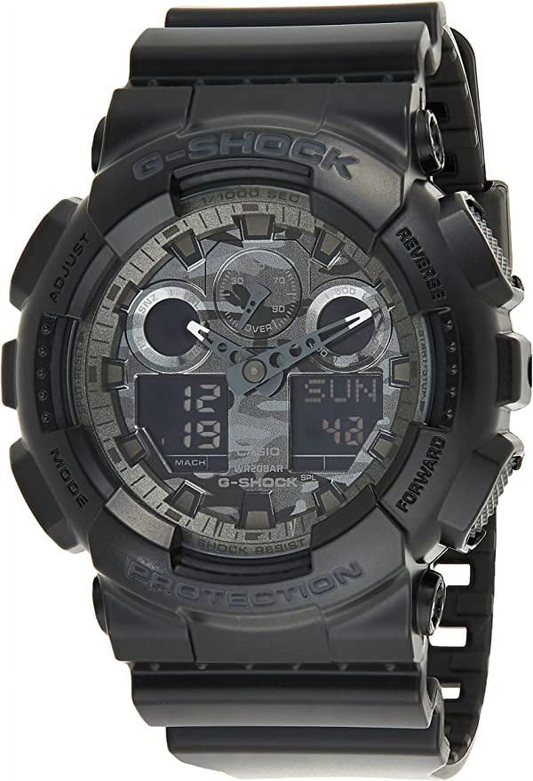 Men's G-Shock GA100CF-1A Digital Resin Quartz Watch