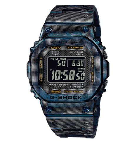 G-Shock Titanium Blue Camouflage Limited Edition INT-GMW-B5000TCF-2DR Mens Watch