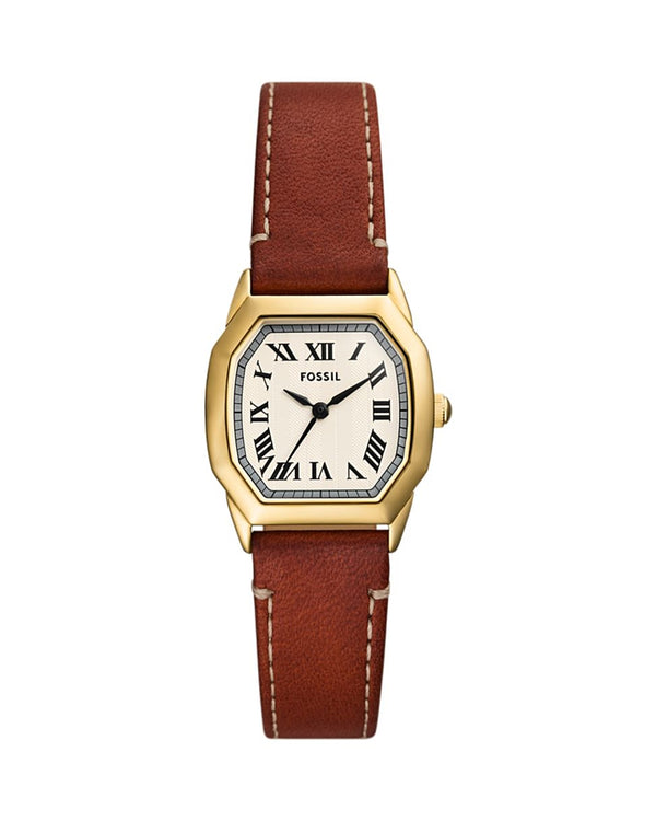 Fossil Women's Harlow Three-Hand Medium Leather Watch - Brown