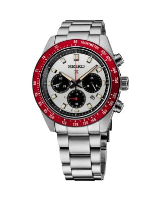 Seiko Watch Prospex Speedtimer Chronograph, 41mm SSC945 Red Special Edition