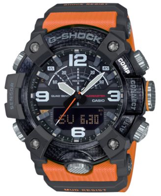 Casio G-Shock Mens Carbon ORANGE Mudmaster 200M Bluetooth Watch  GG-B100-1A9CR