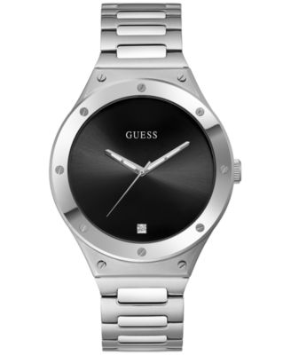 Guess Men's Diamond Accent Stainless Steel Bracelet Watch 44mm GW0427G1