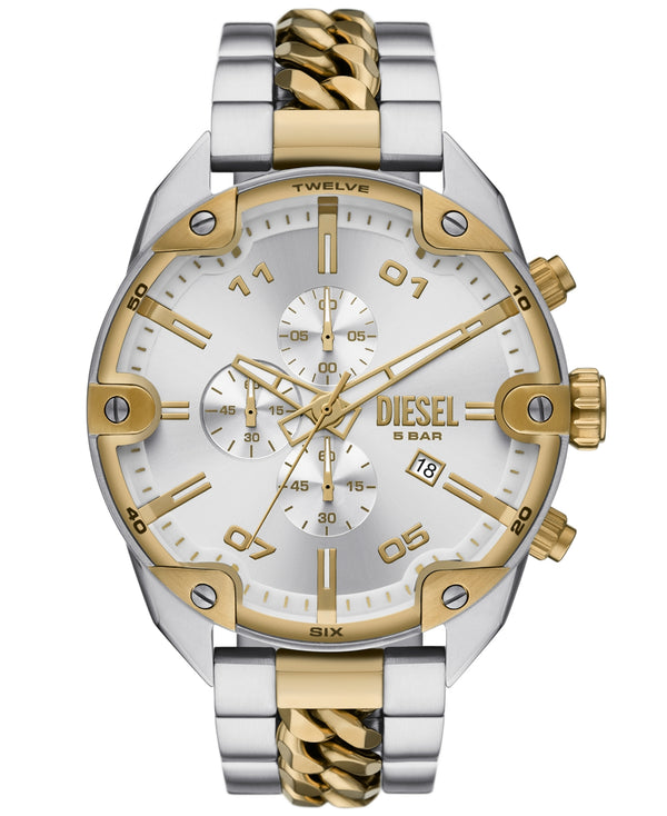 Diesel Men's Spiked Chronograph Stainless Steel Watch 49mm