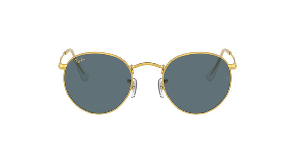 Ray-Ban Rb3447 Round Metal Sunglasses, Legend Gold/Blue, 50 mm