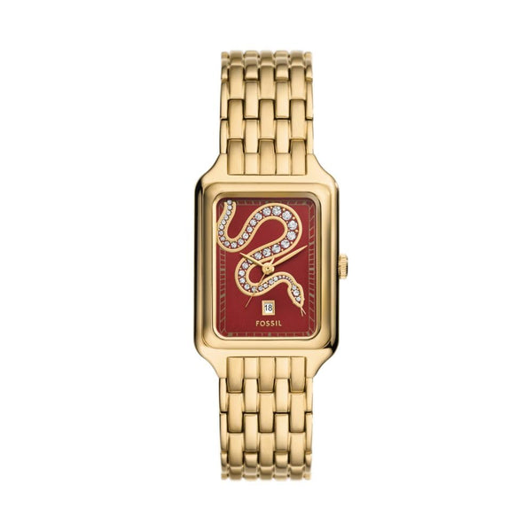 Fossil Women's Raquel Three-Hand Date Gold-Tone Stainless Steel Watch