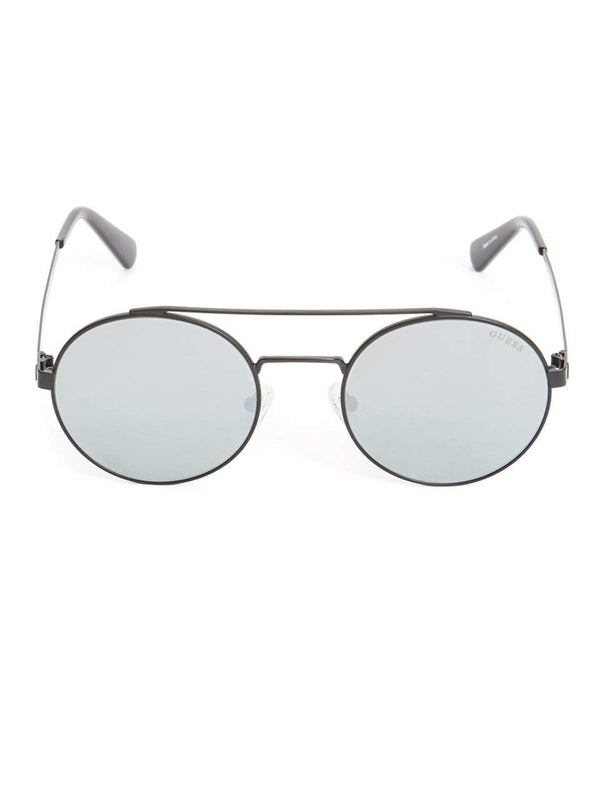 Guess GU6940-02Q Jack Round Aviator Sunglasses Silver Frame