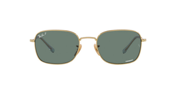 Ray-Ban RB3706 Square Sunglasses, Gold/Polarized Grey, 57 mm