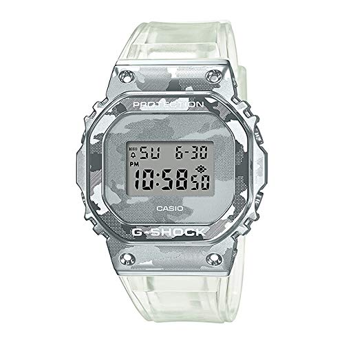 Casio G-Shock GM-5600SCM-1 Wristwatch, Men's Digital, Camouflage, Skeleton, USA