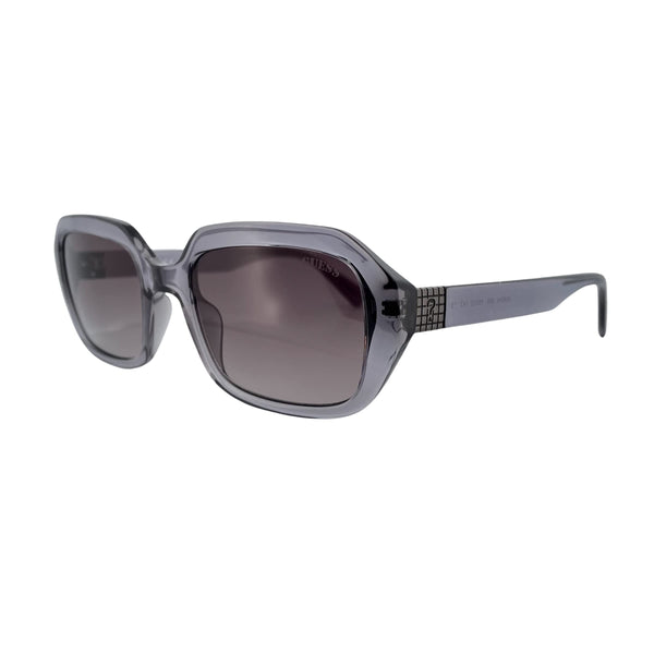 Guess Sunglasses for Mens and Womens Fashion GU8244 (Clear Grey, Gradient Smoke)