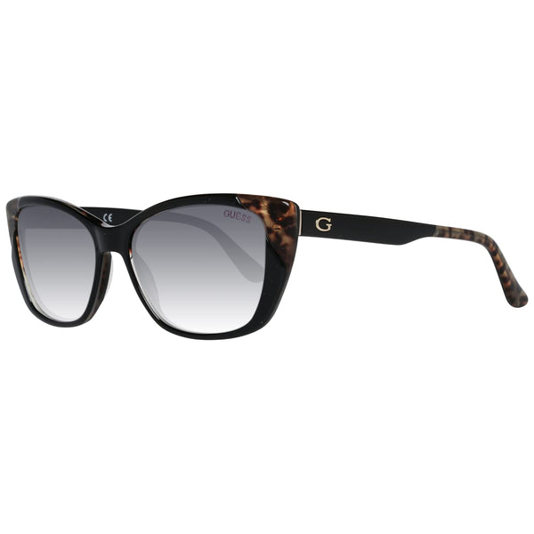 GUESS Men's Gu7511 Cat Eye Sunglasses, Black/Other/Gradient Smoke, One Size