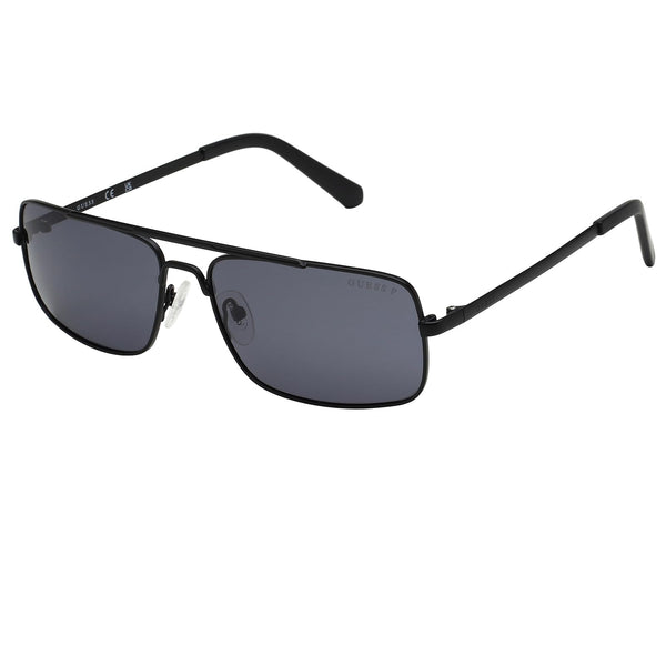 GUESS Polarized Metal Navigator Sunglasses GU00060-02DA Full Rim Black