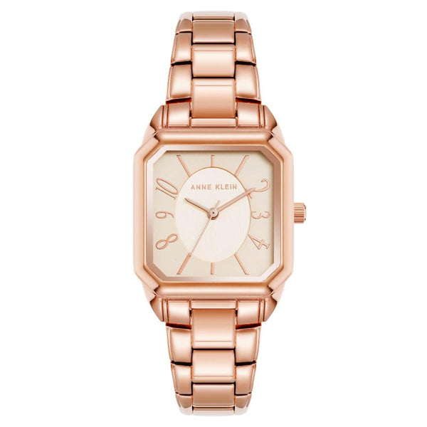 Anne Klein Women's Bracelet Watch AK/4062RGRG Rose Gold Square