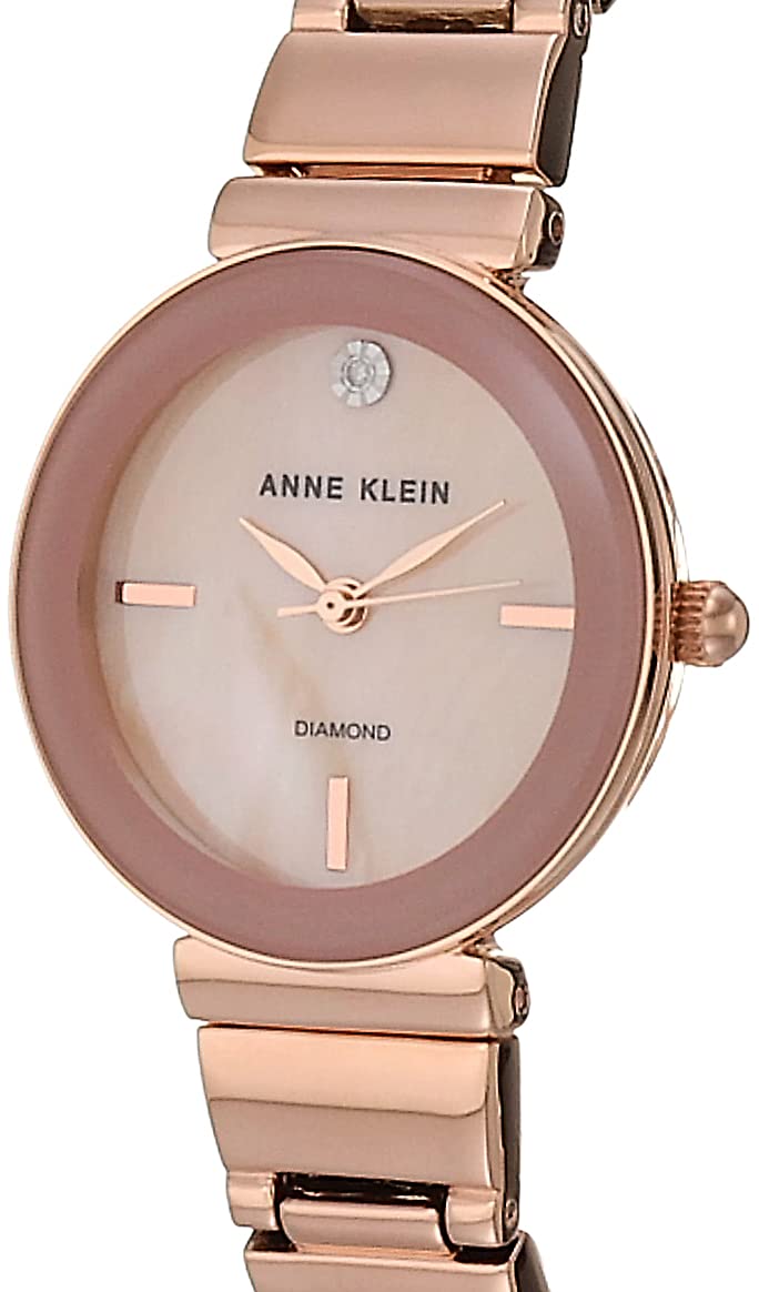 Anne Klein Women's Genuine Diamond Dial Bracelet Watch