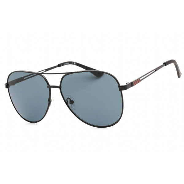 GUESS GF0231 Matte Black/Smoke One Size Aviator Style Sunglasses