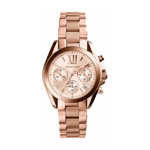 Michael Kors Women's Bradshaw Mini Rose Gold-Tone Chronograph Watch, MK5799