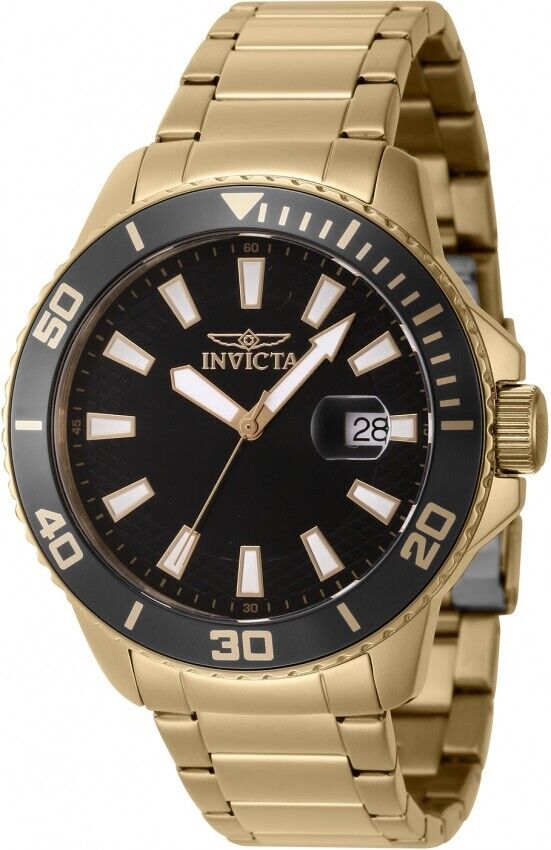 Invicta Pro Diver Quartz Date Black Dial Men's Watch 46066