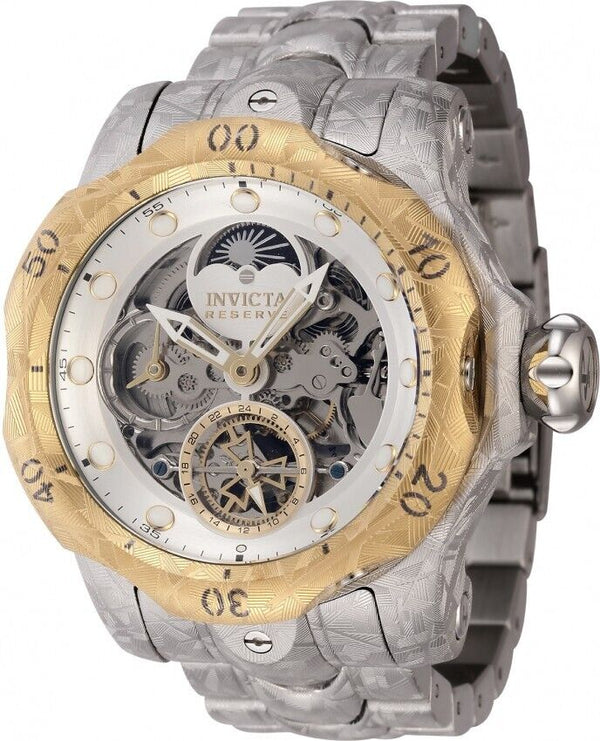 Invicta 44434 Men's Reserve Venom Gold Silver Skeleton Dial Automatic Watch