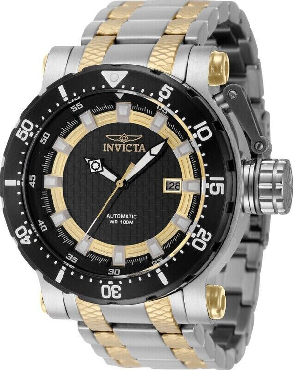 Invicta 41160 Men's Coalition Forces Two-tone Black and Gold-tone Dial Watch