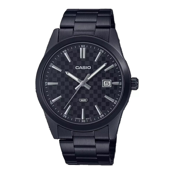 Casio MTP-VD03B-1A Men's Standard Black IP Stainless Steel Black Dial Watch