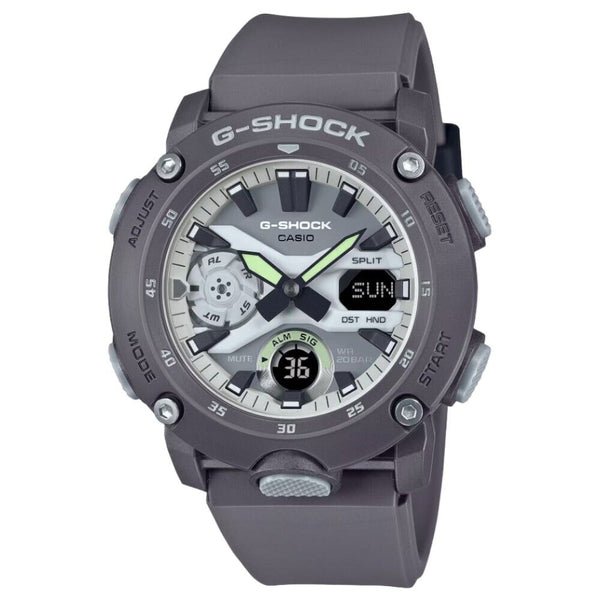 Casio G-Shock Digital-Analogue Gray Resin Strap Men Watch GA-2000HD-8ADR