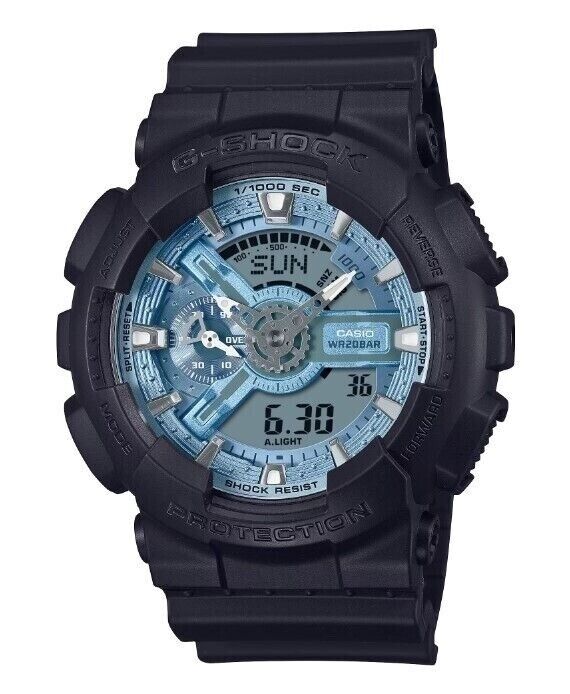 NEW CASIO G-SHOCK GA110CD-1A2 Blue Metallic Color Dial Limited Chrono Men Watch