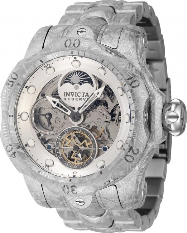 Invicta Men's Reserve Venom Skeleton Dial Automatic Steel Bracelet Chrono Watch