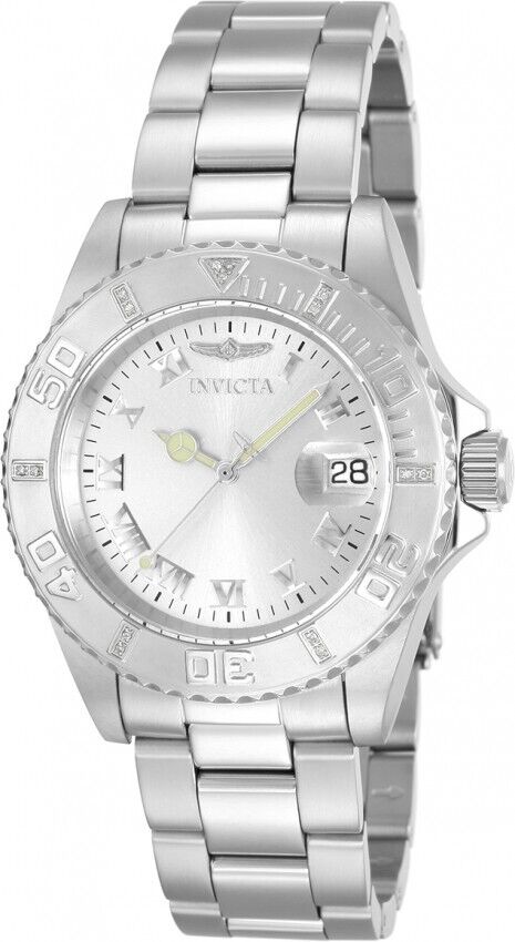 Invicta 12819 Men's Pro Diver Stainless Steel Silver Dial Analog Wrist Watch