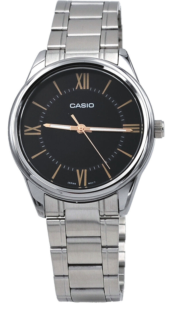 Casio Men's Analog Silver Stainless Steel Band Watch MTPV005D-1B5