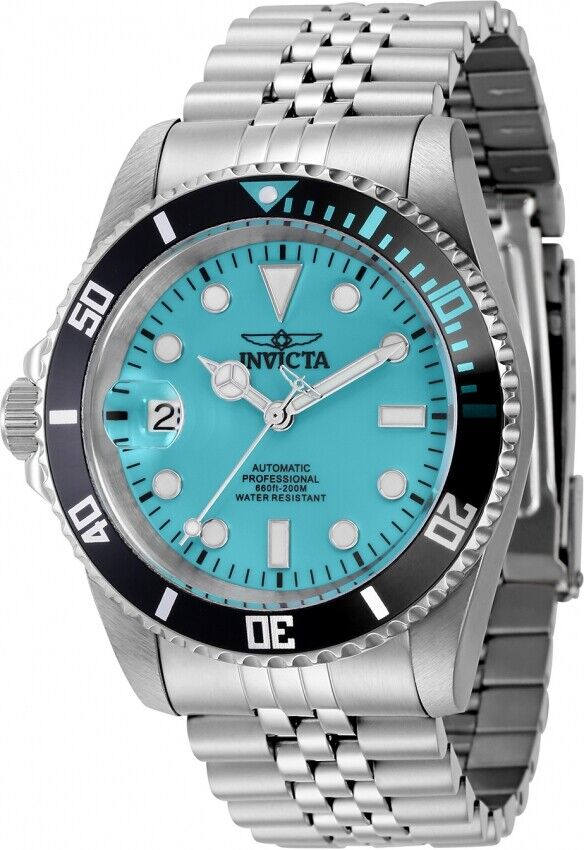 Invicta Men's Pro Diver 44046 Automatic Turquoise Dial JUBILEE Bracelet Watch