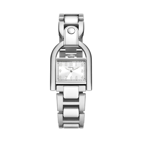 Fossil Women's Harwell Quartz Stainless Steel Three-Hand Watch, Color: Silver (Model: ES5326)