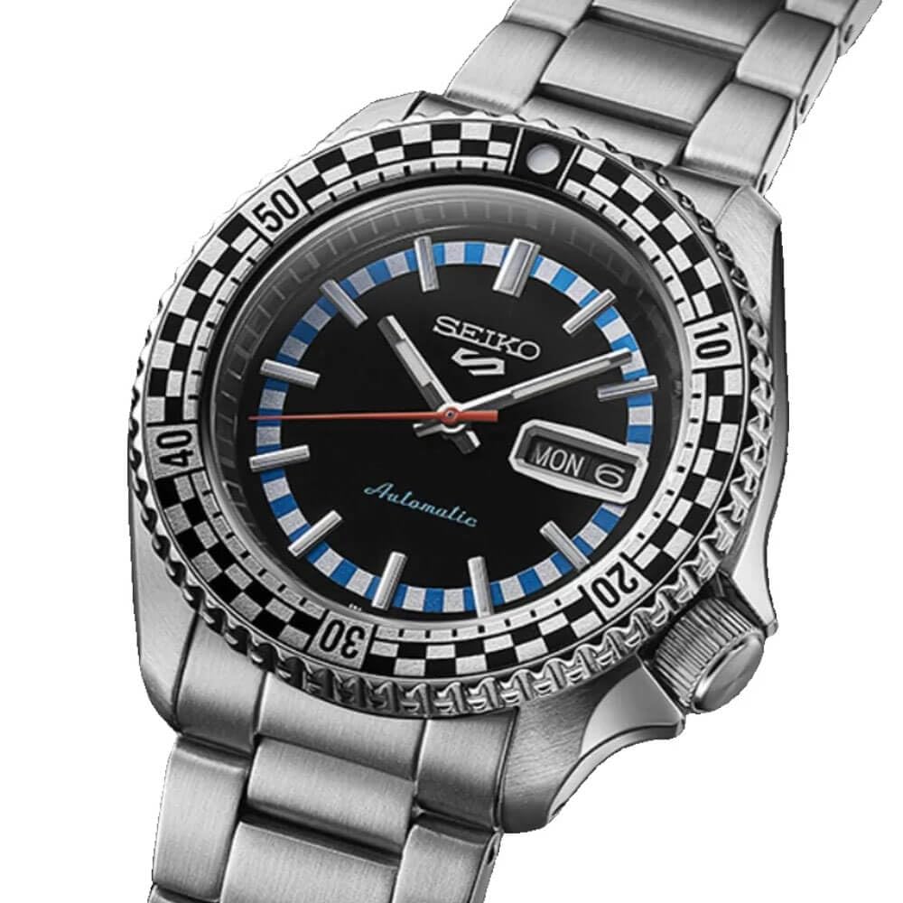 SEIKO 5 Sports Special Edition Black Checkered Automatic Watch SRPK67