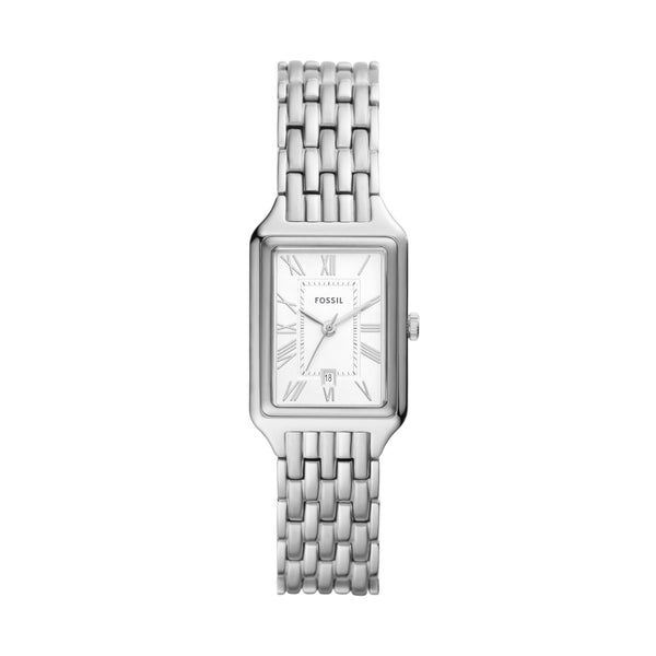 Fossil Women's Raquel Quartz Three-Hand Watch, Color: Silver (Model: ES5221)