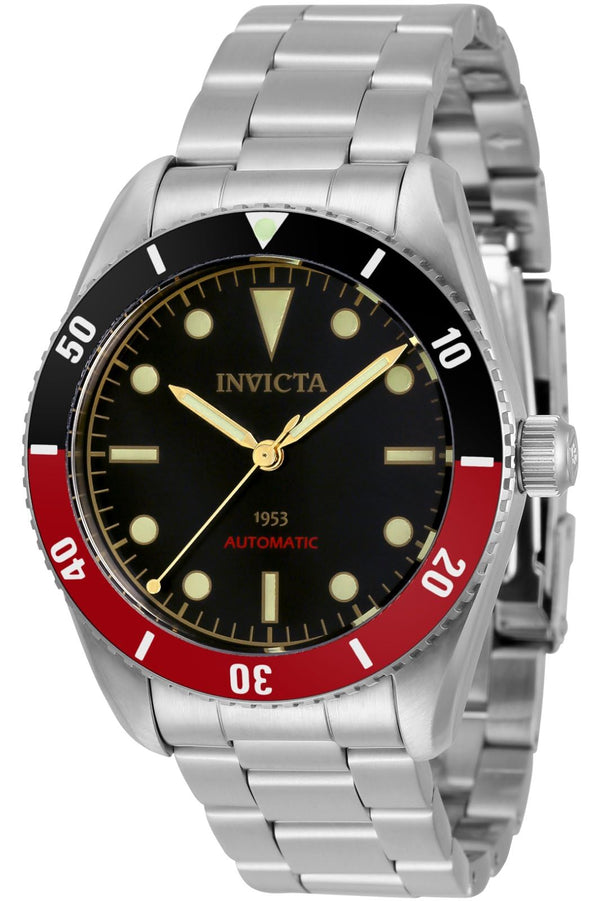 invicta Men's 34334 Pro Diver Automatic 3 Hand Black Dial Watch