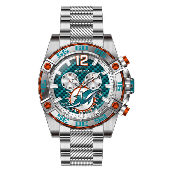 Invicta NFL Miami Dolphins Men's Watch - 52mm. Steel (45419)