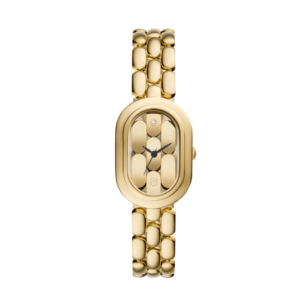 Fossil Women's Sloan Three-Hand Gold-Tone Stainless Steel Watch