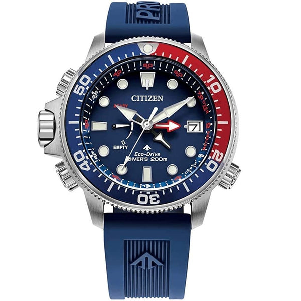 Citizen Men's Eco-Drive Promaster Aqualand Blue Red Watch BN2038-01L