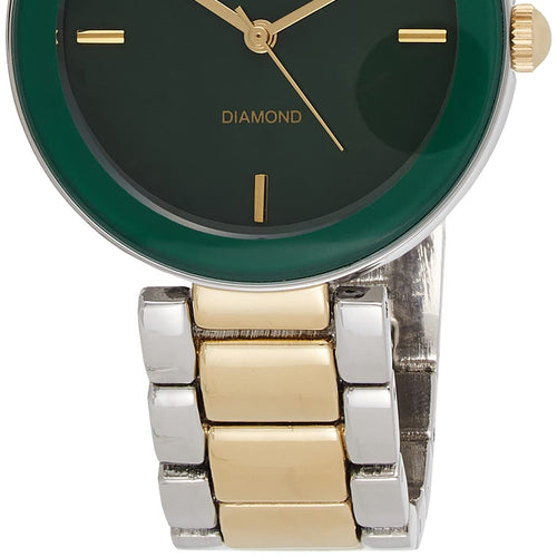 Anne Klein Dress Watch (Model: AK/1363GNTT) Two tone Green Dial