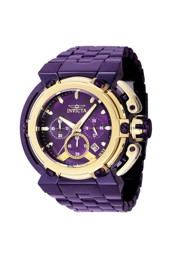 Invicta X-Wing 46Mm Purple Label Quartz Chrono Mop Dial Watch Purple Mid