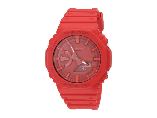 Casio G-Shock GA-2100-4A Red One Size CASIOAK Resin 200M Watch