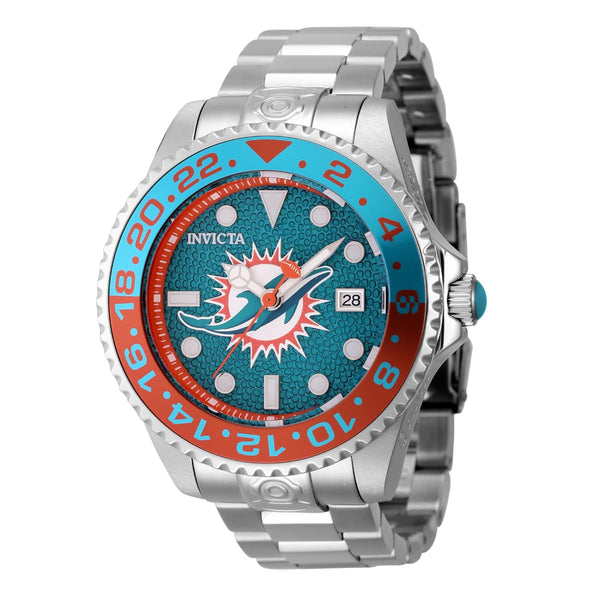 Invicta NFL Miami Dolphins Automatic Men's Watch - 47mm. Steel (45029)