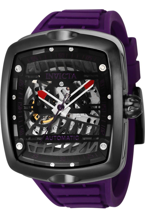 Invicta Men's 44041 S1 Rally Automatic 3 Hand Purple, Black Dial Watch