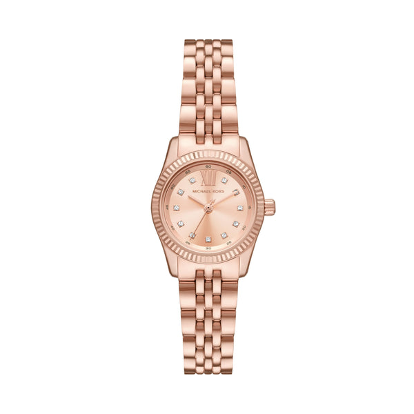 Michael Kors Lexington Three-Hand Rose Gold-Tone Stainless Steel Women's Watch (Model: MK4739)