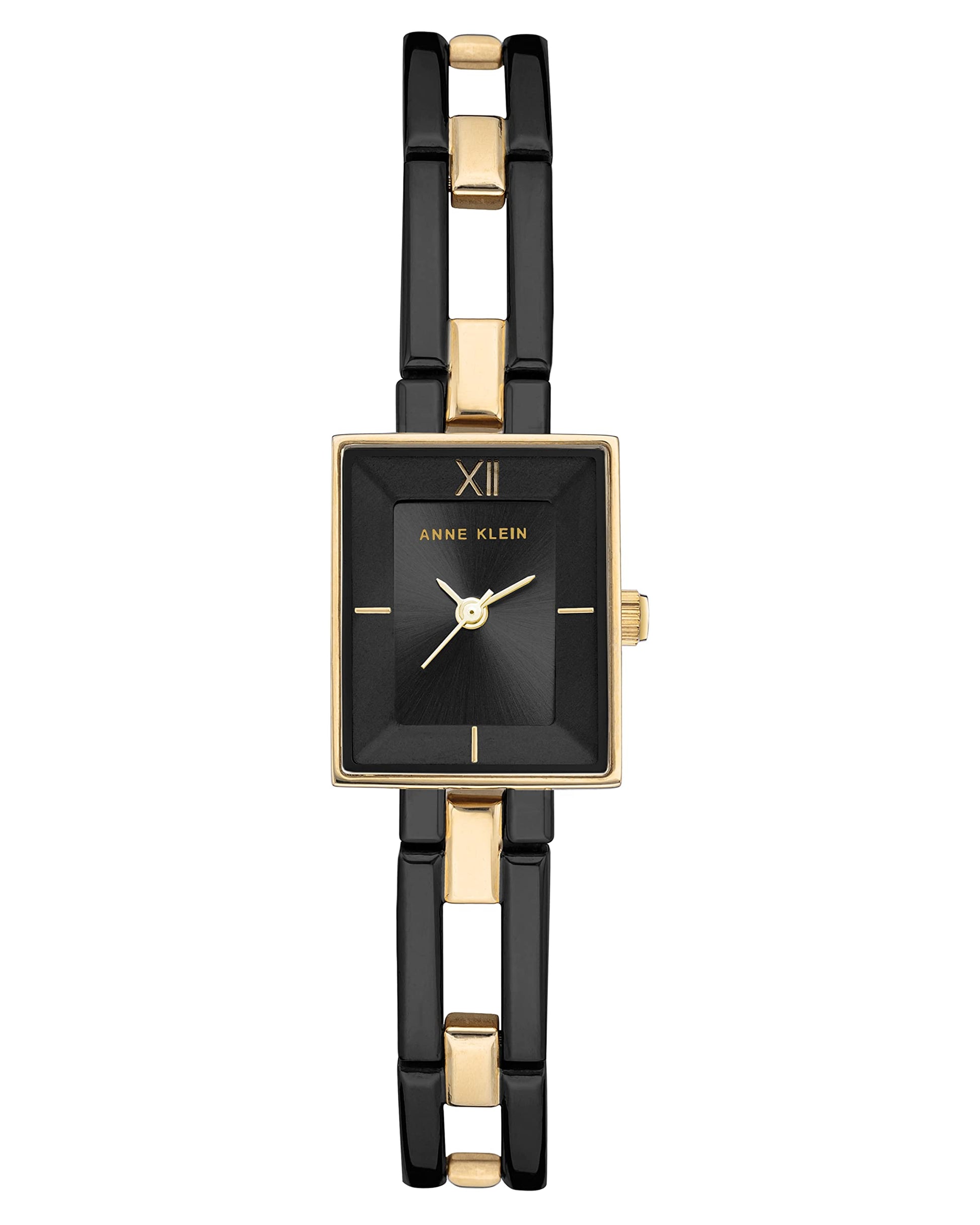 Anne Klein Women's Bracelet Watch AK/3945BKTT Black Square