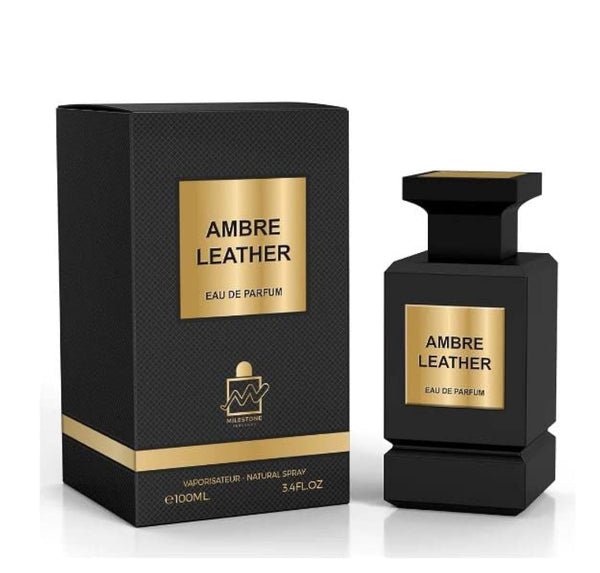 Ambre Leather by Milestone Perfumes Eau de Parfum for Men 3.4 oz