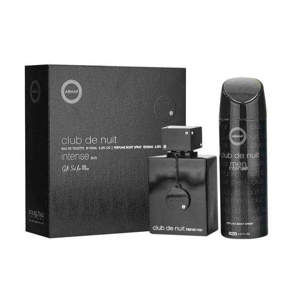 Armaf Club De Nuit Intense 2-Piece Set for Men, (3.6 Oz EDT + 6.8 Oz Body Spray)