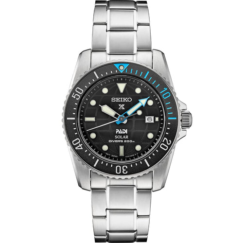 SEIKO SNE587 Solar Dive Watch for Men - Prospex - LumiBrite Sapphire Crystal