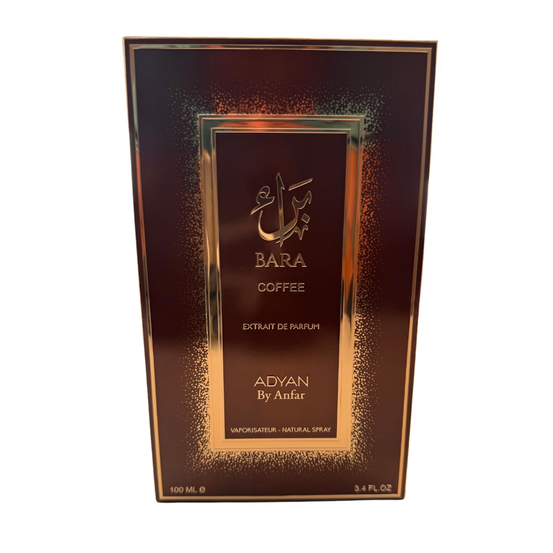 Adyan Bara Coffee Extrait De Parfum - Unisex Fragrance Khamrah Qahwa made in UAE