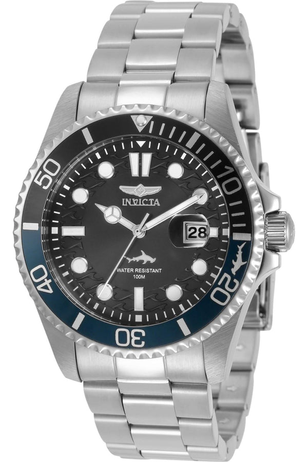 Invicta Men's 30956 Pro Diver Quartz 3 Hand Black Dial Watch